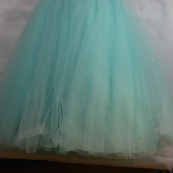 Mori Lee Sequined/beaded/Tulle Princess Dress SZ 11/12 - Picture 6 of 12